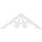 Ekena Millwork Pitch Riley Architectural Grade PVC Gable Pediment, 48"W x 18"H x 1"P (9/12) GPP048X018X100RIL - alternate 5